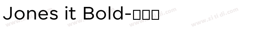 Jones it Bold字体转换